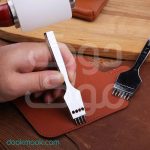 سمبه چنگالی دوخت چرم برند DIUDUS کروم